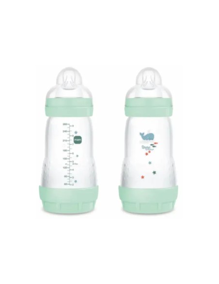 Mam Easy Start Biberón Anti-Cólicos 2m Azul 2x260ml