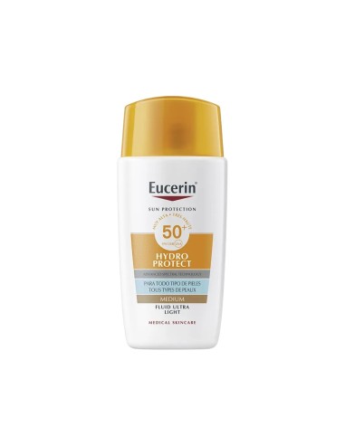 Eucerin Hydro Protect Fluido Ultra-Ligero con Color SPF50+ Medio 50ml
