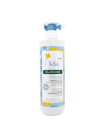 Klorane Bébé Crema de Limpieza con Cold Cream 500ml