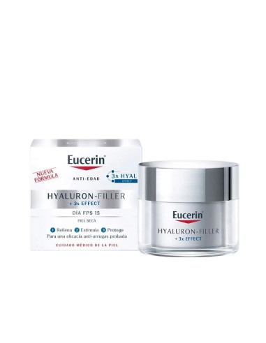 Eucerin Hyaluron-Filler 3xEffect Crema de Día Piel Seca 50ml