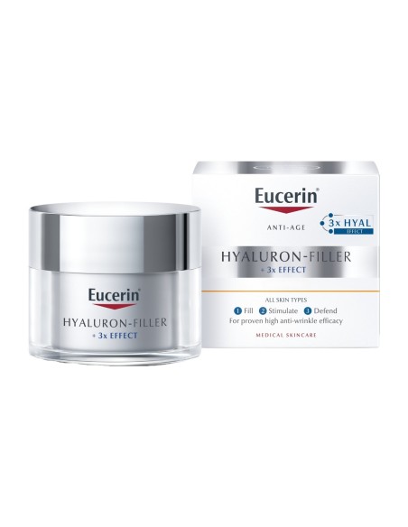 Eucerin Hyaluron-Filler 3xEffect Crema de Día Piel Seca 50ml