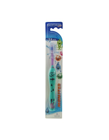 Elgydium Kids Monster 2/6 Cepillo de dientes para niños