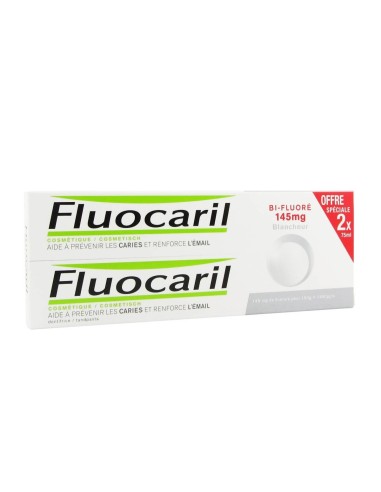 Fluocaril Bi-Fluoré 145mg Pasta Dentifrica Blanqueadora 2x75ml