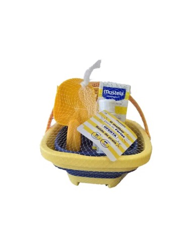Mustela Cubo de Playa Leche Solar SPF50 & Gel Limpiador Cuerpo y Cabello