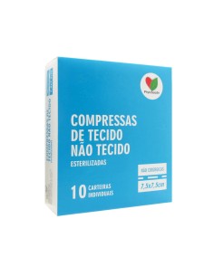 Compresas Esterilizadas de Tejido No Tejido 7.5x7.5cm X 10
