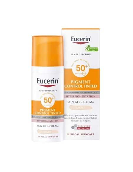 Eucerin Sun Pigment Control Gel-Crema con Tono Claro SPF50+ 50ml