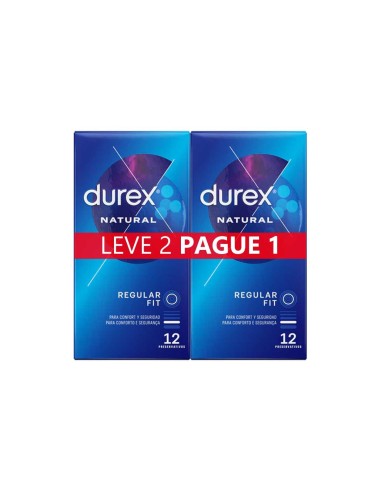 Durex Natural Plus Preservativos 12 unidades x2
