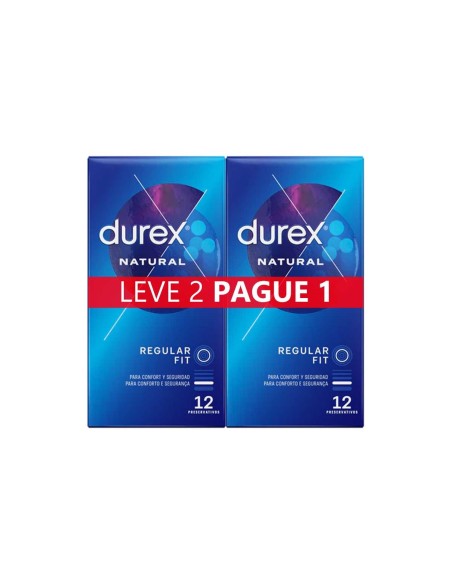 Durex Natural Plus Preservativos 12 unidades x2