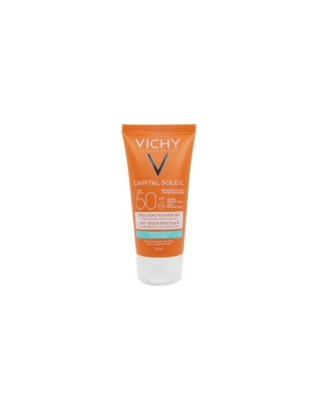 Vichy Capital Soleil SPF50 Emulsión Facial Antibrillo Toque Seco 50ml