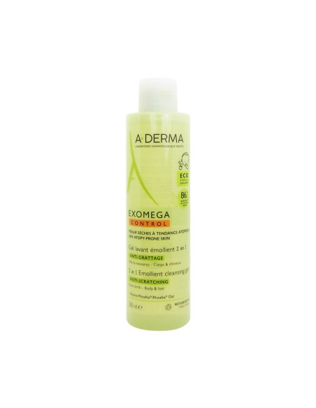 A-Derma Exomega Control Gel Lavante Emoliente 2 en 1 200ml