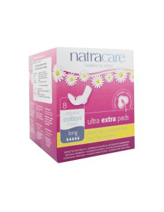 Natracare Pechos Higiénicos Naturales Extra Finos con Alas 8 unidades