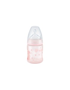NUK Silicona Rosa y Azul 0-6M M 150ml