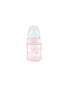 NUK Silicona Rosa y Azul 0-6M M 150ml 2
