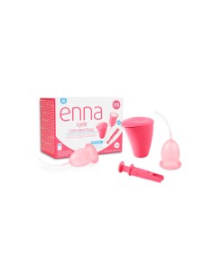 Enna Cycle Copa Menstrual Talla M 2 Unidades + Estuche Esterilizador + Aplicador