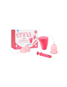 Enna Cycle Copa Menstrual Talla S 2 Unidades + Estuche Esterilizador + Aplicador