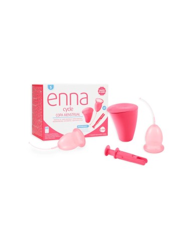 Enna Cycle Copa Menstrual Talla S 2 Unidades + Estuche Esterilizador + Aplicador
