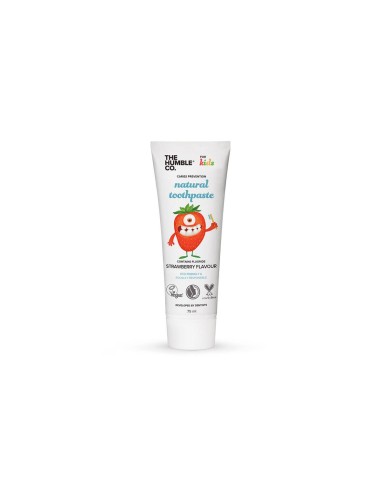 The Humble Co. Pasta de dientes natural para niños Fresa con flúor 75 ml