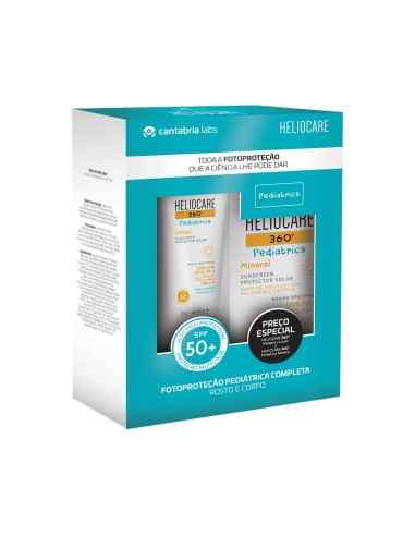 HelioCare 360 Pediatrics Pack Mineral SPF 50+ 50ml + Lotion SPF 50 200ml