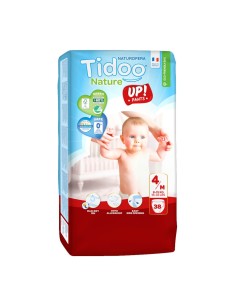 Tidoo Pañales de Aprendizaje 4M (8-15Kg) 38 unidades