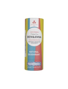Ben Anna Desodorante Natural Coco Mania Tubo de Papel  40g