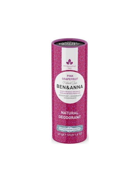 Ben Anna Desodorante Natural Pomelo Rosa Tubo de Papel 40g