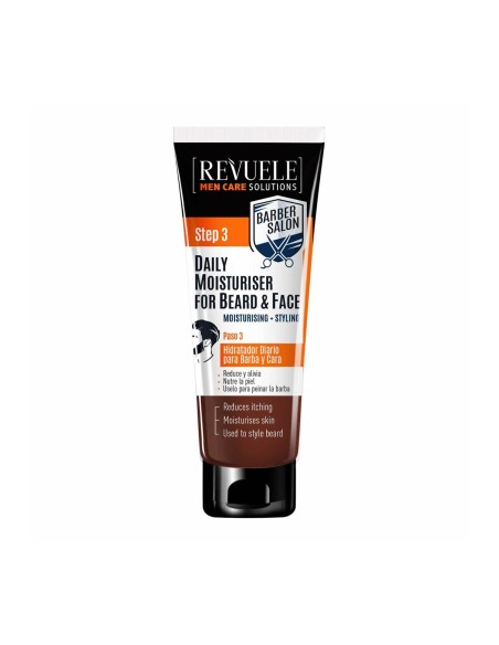 Revuele Men Care Solutions Daily Moisturiser For Beard and Face 80ml