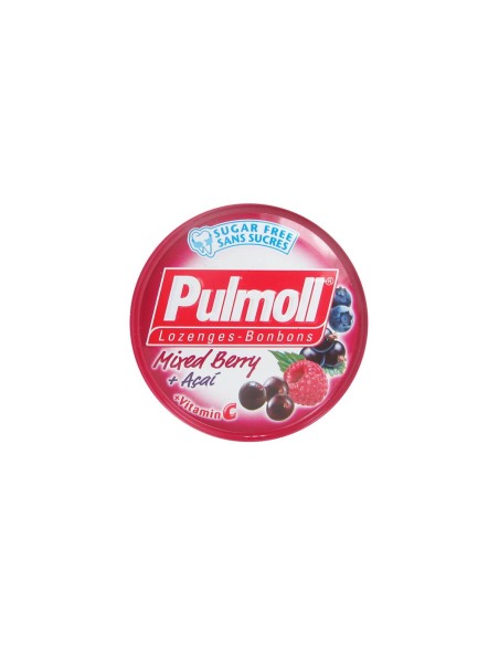 Pulmoll Pastillas de Frutas Silvestres + Acai y Vitamina C Sin Azúcar 45gr