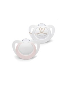 NUK Star Chupete de silicona 0-6M x2