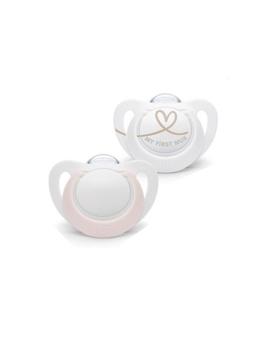 NUK Star Chupete de silicona 0-6M x2