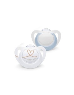 NUK Star Chupete de silicona 0-6M x2 2