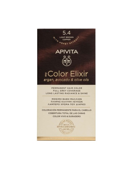 Apivita My Color Elixir 5.4 Castaño Cobrizo Claro