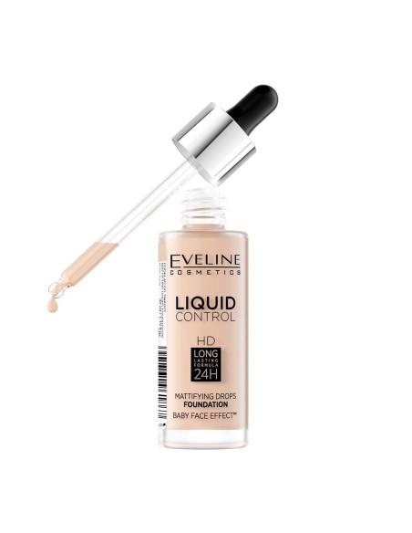 Eveline Liquid Control HD 50 Golden Beige 32ml