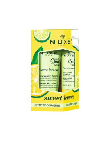 Nuxe Coffret Sweet Lemon Crema de Manos y Barra Labial