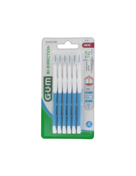 Cepillo dental bidireccional de encías 0.9mm x6
