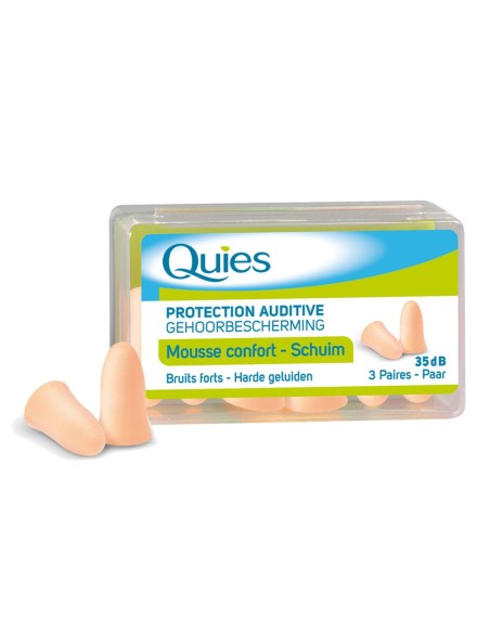 Quies Tampones Espuma Anti Ruido 3 Pares