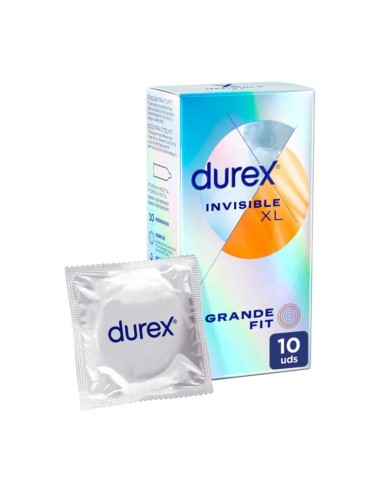 Durex Invisible XL Grande Fit 10 unidades