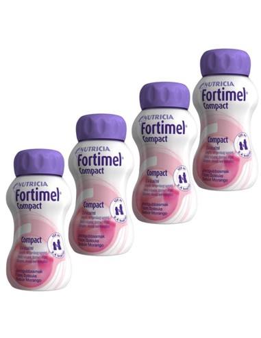 Fortimel Compact Suplemento Hipercalorico Fresa Pack 4 x 125ml