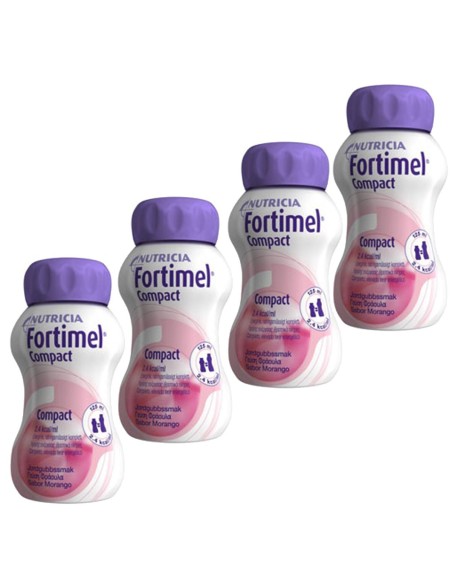 Fortimel Compact Suplemento Hipercalorico Fresa Pack 4 x 125ml