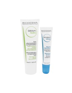 Kit Bioderma Iso Sébium Hydra 40ml y Bálsamo Labial Bioderma Atoderm 15ml