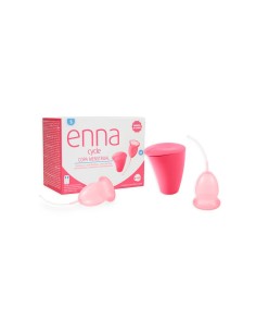 Copa Menstrual Enna Cycle Talla S 2 Unidades + Estuche Esterilizador