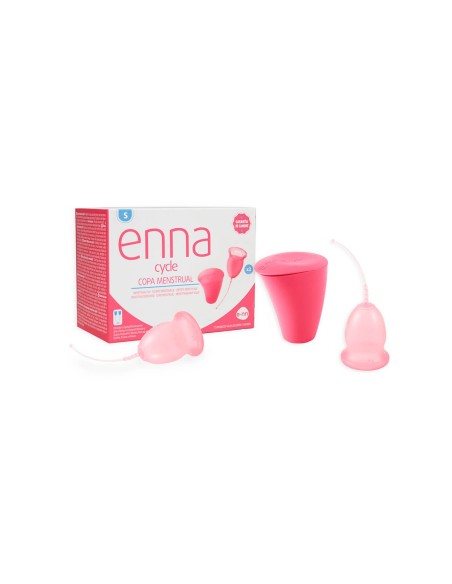 Copa Menstrual Enna Cycle Talla S 2 Unidades + Estuche Esterilizador