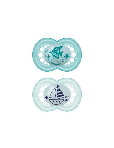 Mam Original Chupete de Silicona 16m Azul 2un