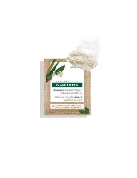 Klorane Anticaspa Mascarilla de Tratamento en Polvo Galanga 8x3g