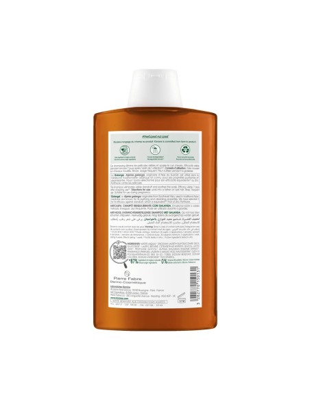 Klorane Champú Reequilibrante Anticaspa con Galangal 400ml