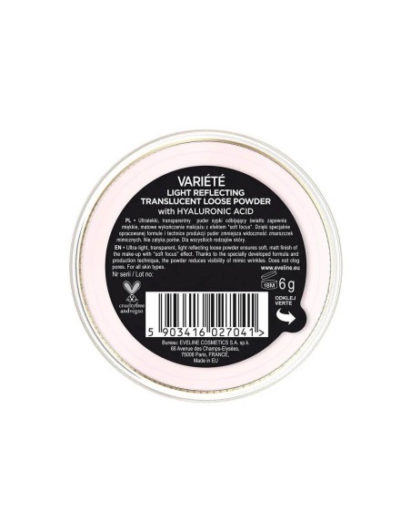 Eveline Cosmetics Variété Polvo suelto translúcido 6g