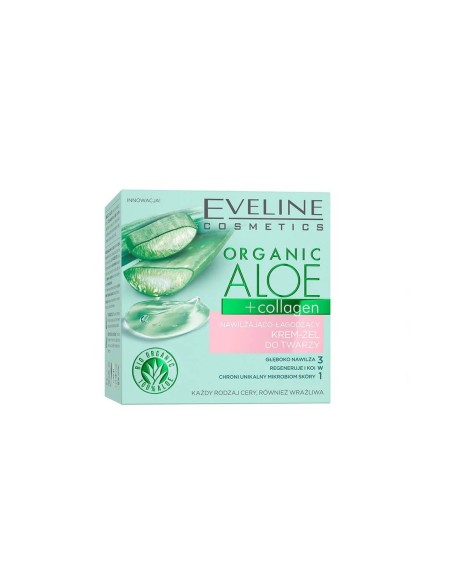 Eveline Cosmetics Organic Aloe and Collagen Face Cream Gel 50ml