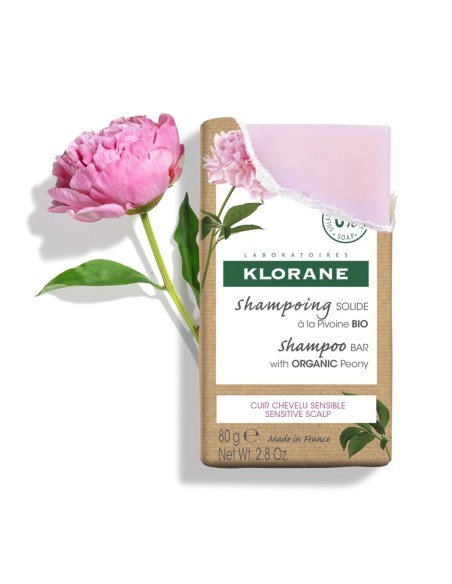 Klorane Shampoo Bar with Organic Peony 80g