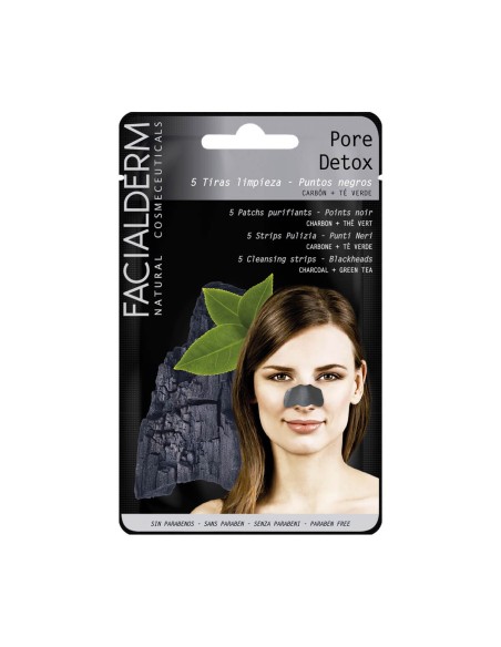 Tiras para la nariz Facialderm Clean Detox Peel Off x5
