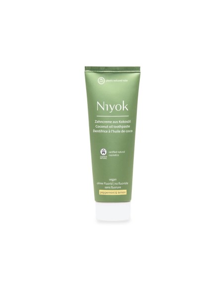 Niyok Pasta de Dientes Natural de Aceite de Coco Menta y Limón 75ml
