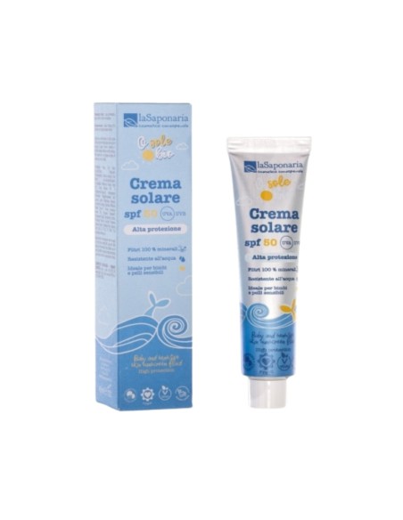 LaSaponaria Protector Solar para Bebés y Piel Sensible SPF50 40ml